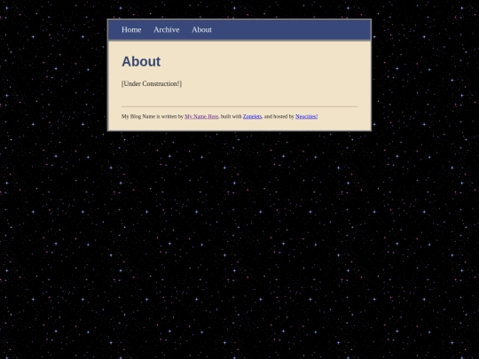 blog/about screenshot