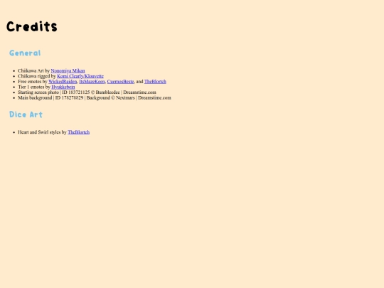 credits screenshot