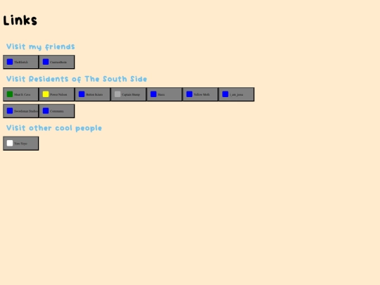 links screenshot