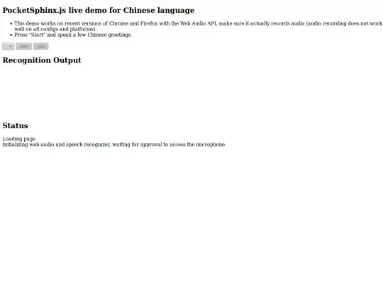 voice-recognition/webapp/live_zh screenshot