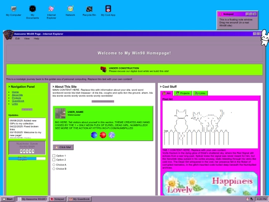 index screenshot