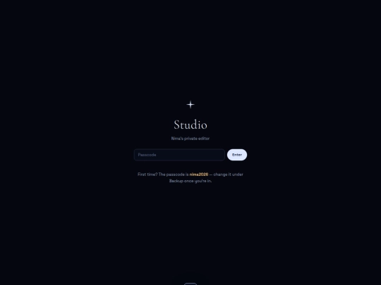 nima/admin screenshot