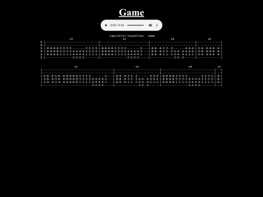 tabs/capitalist_casualties/songs/game screenshot