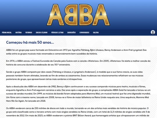 História screenshot