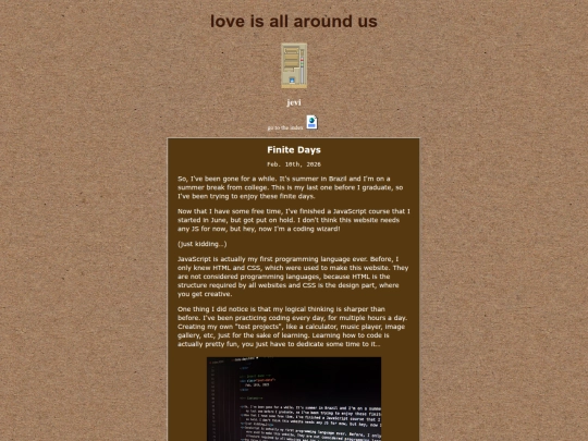 blog/finite-days screenshot