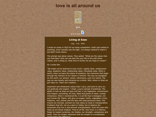 blog/living-at-ease screenshot