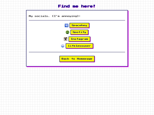 socials screenshot