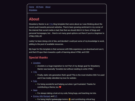 blog/info/about screenshot