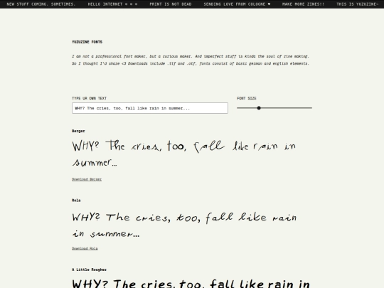 sub/fontsyuzuzine screenshot