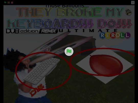 BALLOON THINGY BROKE MY KEYBOARD screenshot