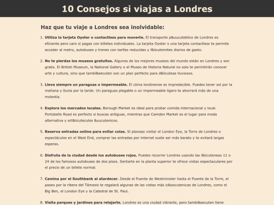 Información que necesitas saber screenshot