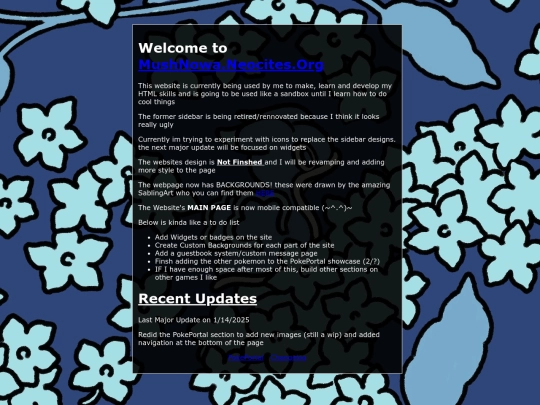 WIP/1142025mainpage screenshot