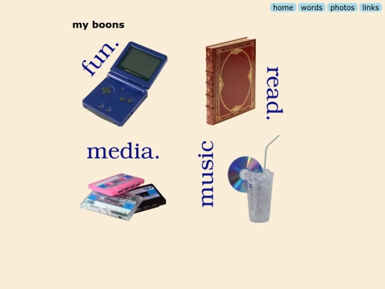 links screenshot