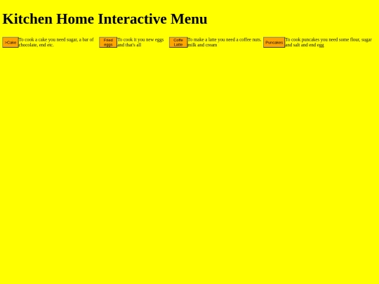 menu screenshot