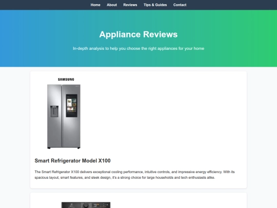 reviews screenshot