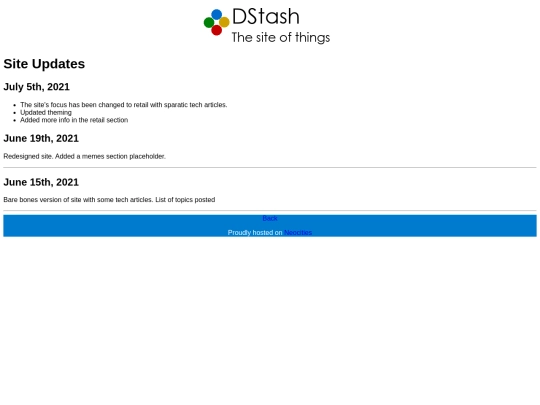updates screenshot