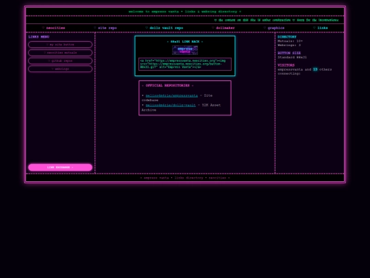 links screenshot
