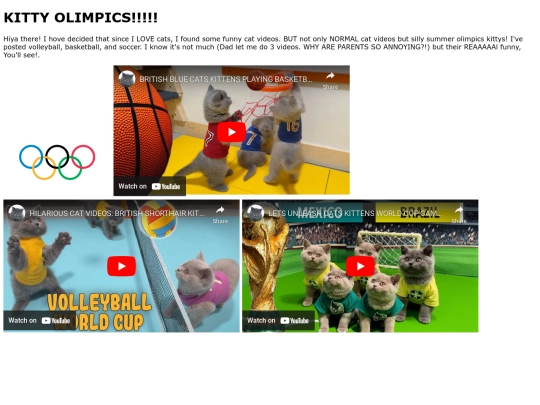 Kitty-olimpics screenshot