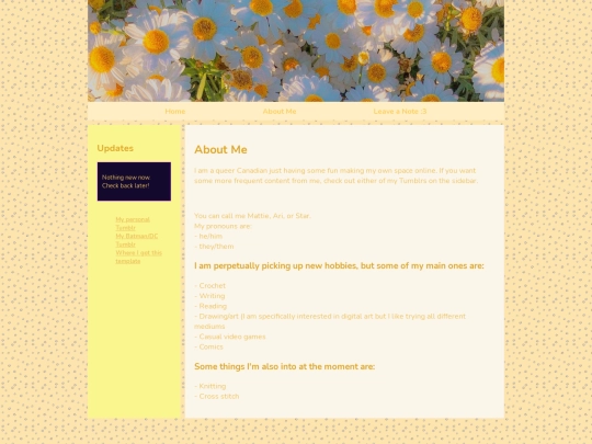 aboutme screenshot
