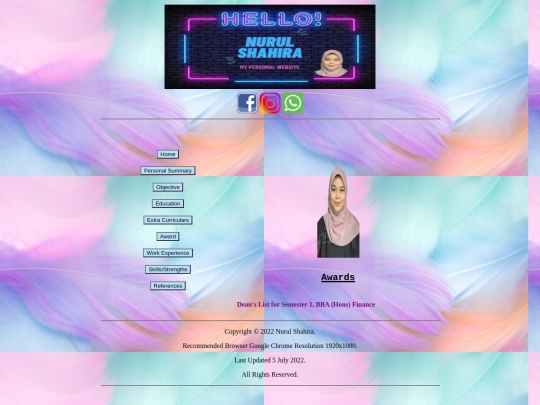 award screenshot