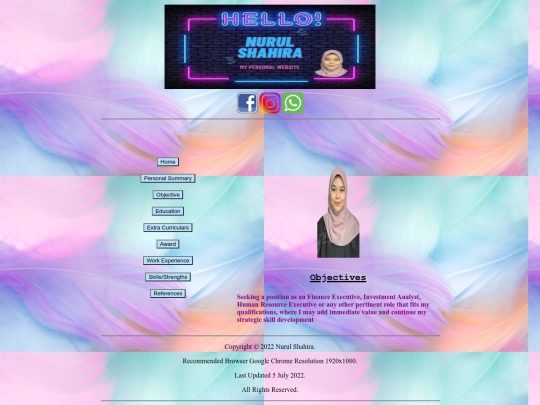 objectives screenshot