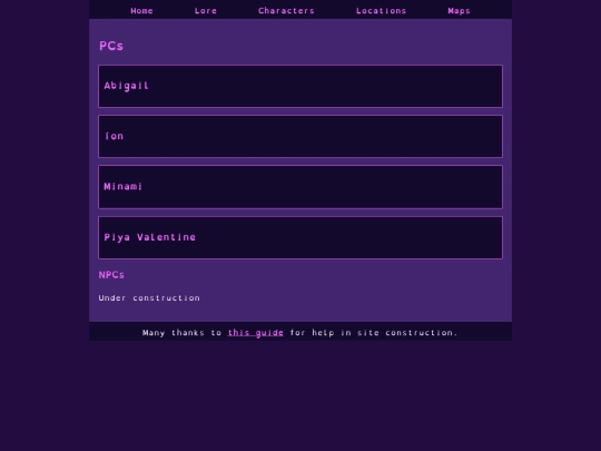 characters screenshot