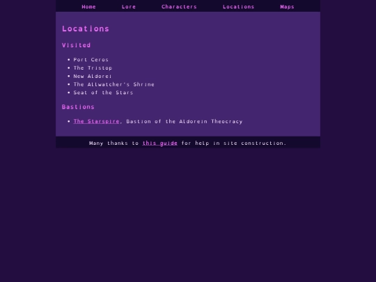 locations screenshot