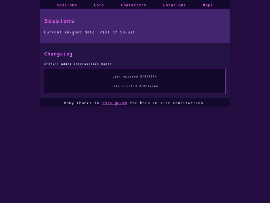 sessions screenshot