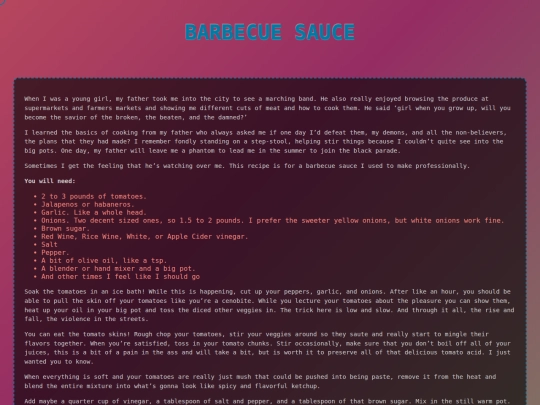 Barbecue-Sauce screenshot
