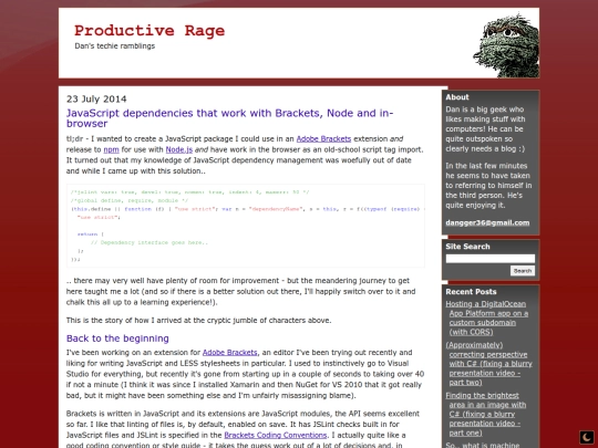 Archive-7-2014 screenshot