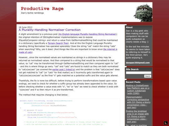 a-pluralityhandling-normaliser-correction screenshot