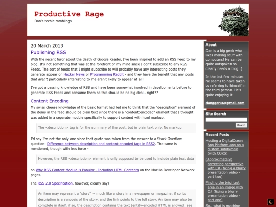 publishing-rss screenshot