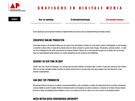 crossmedia-ontwerp screenshot