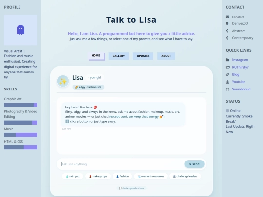 talk to lisa screenshot