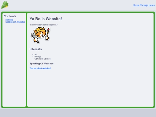 index screenshot