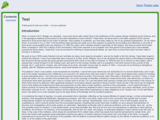 test screenshot