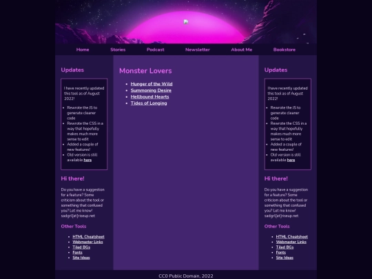 Stories/monsterlovers screenshot