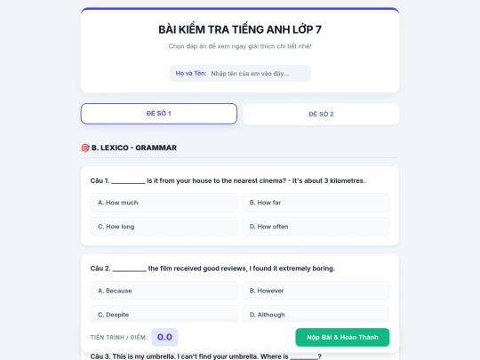 lớp 7/lop 7 screenshot
