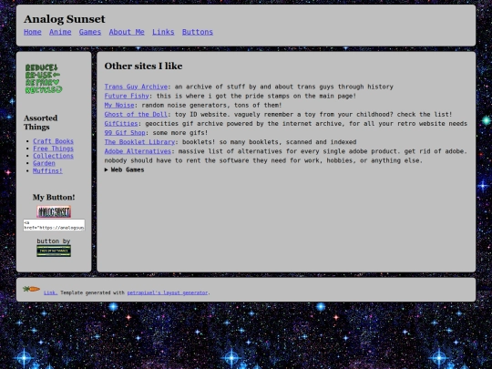 links screenshot