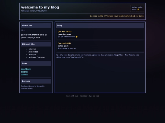 index screenshot