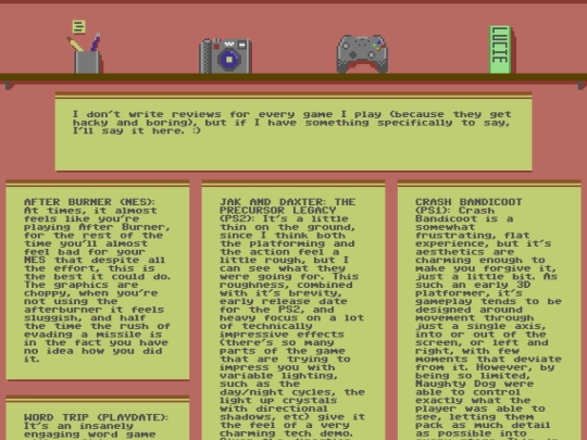 reviews screenshot