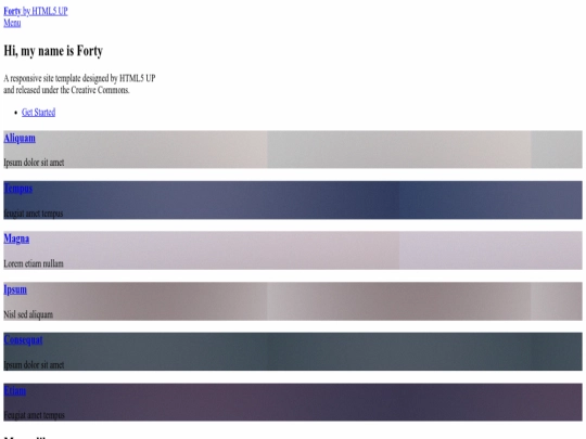 index screenshot