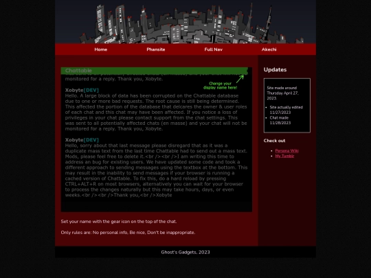 Phansite screenshot