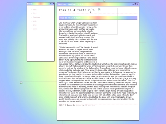 test screenshot
