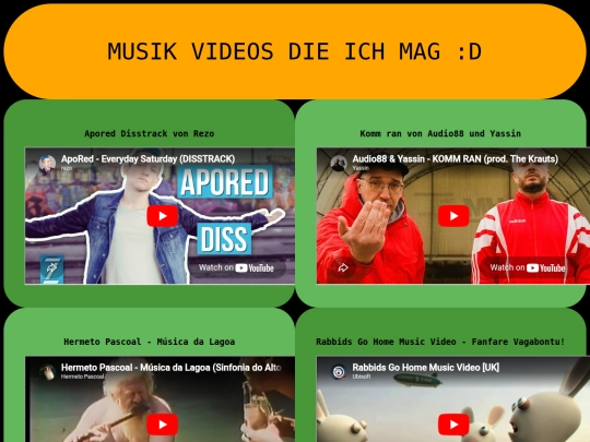 media/musikvideos screenshot