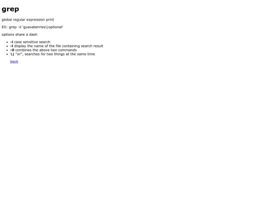 grep screenshot