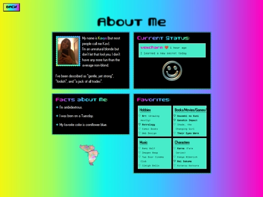page/about screenshot