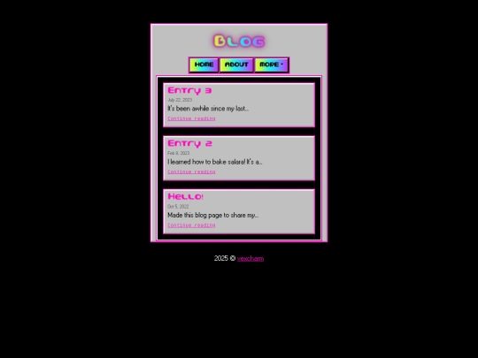 page/blog screenshot