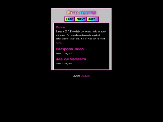 page/projects screenshot
