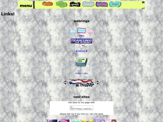 links screenshot